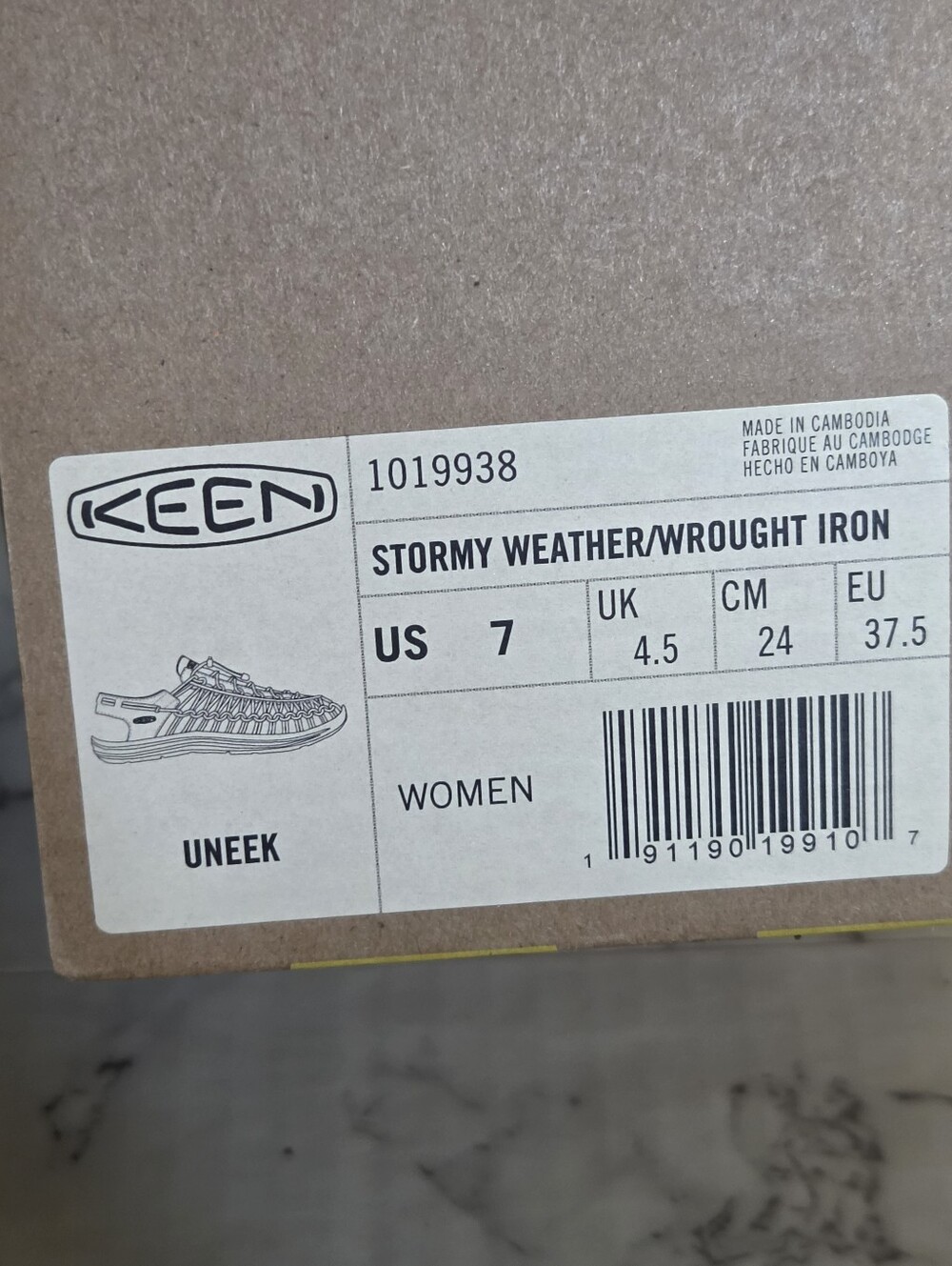 Keen Uneek Women's Blue/gray Knotted Cord Woven Sandals, Size 7 - Picture 10 of 11